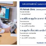 PS Rehab Clinic ยินดีต้อนรับสมาชิกใหม่
— คุณหมอตั้ม —
นพ.ธรรมสรณ์ เจษฎ…